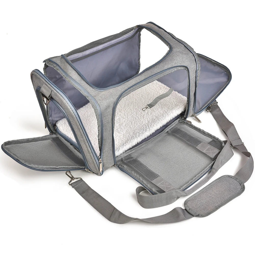 Airline Approved Pet Carrier Backpack – Soft-Sided Travel Bag for Small Dogs & Cats