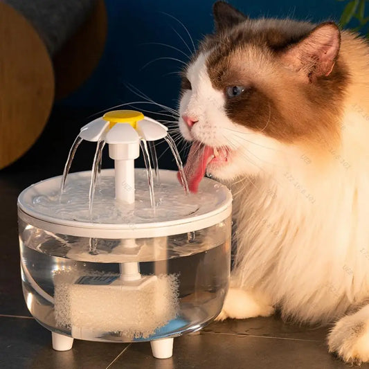 1.2L Automatic Cat Water Fountain – USB Electric Pet Drinking Dispenser with Silent Filter