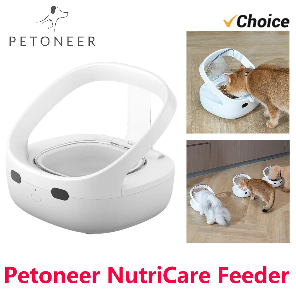 Petoneer NutriCare Smart Pet Feeder – App-Controlled Automatic Cat & Dog Feeder for Multi-Pet Homes
